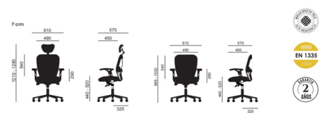 Chaise de direction BOSTON Euromof CDM Paris