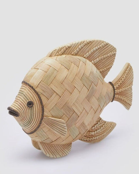 Figurine grande POISSON en bambou synthétique