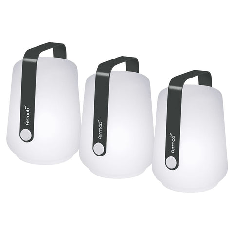 Lot monochrome de 3 lampes BALAD de 12 cm FERMOB en ligne Espagne | rincondelmueble.com | Rincón del Mueble