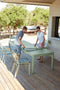 Table XL extensible à 3 rallonges RIBAMBELLE de 149/299 x 100 cm de la marque française Fermob. Acheter Fermob en ligne. 