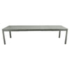 Table XL extensible à 3 rallonges RIBAMBELLE de 149/299 x 100 cm de la marque française Fermob. Acheter Fermob en ligne. 