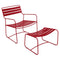 Ensemble fauteuil bas et repose-pieds SUPRISING de la marque française Fermob. Acheter Fermob en ligne. Rincón del Mueble