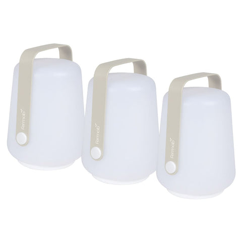 Lot monochrome de 3 lampes BALAD de 12 cm FERMOB en ligne Espagne | rincondelmueble.com | Rincón del Mueble