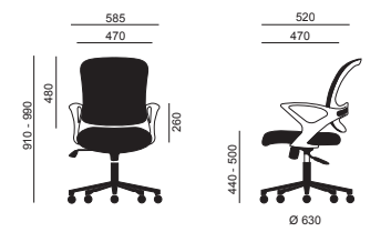 Silla de oficina LISBOA en Rincón del Mueble RDM Madrid España